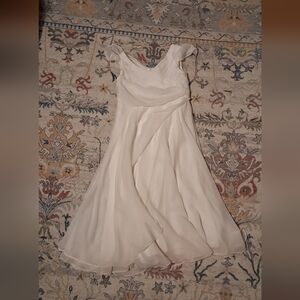 Soft White Chiffon Flower Girl Dress